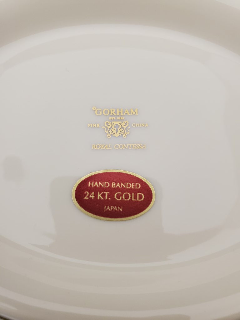 Gorham Royal Contessa Footed Oval Serving Bowl LK