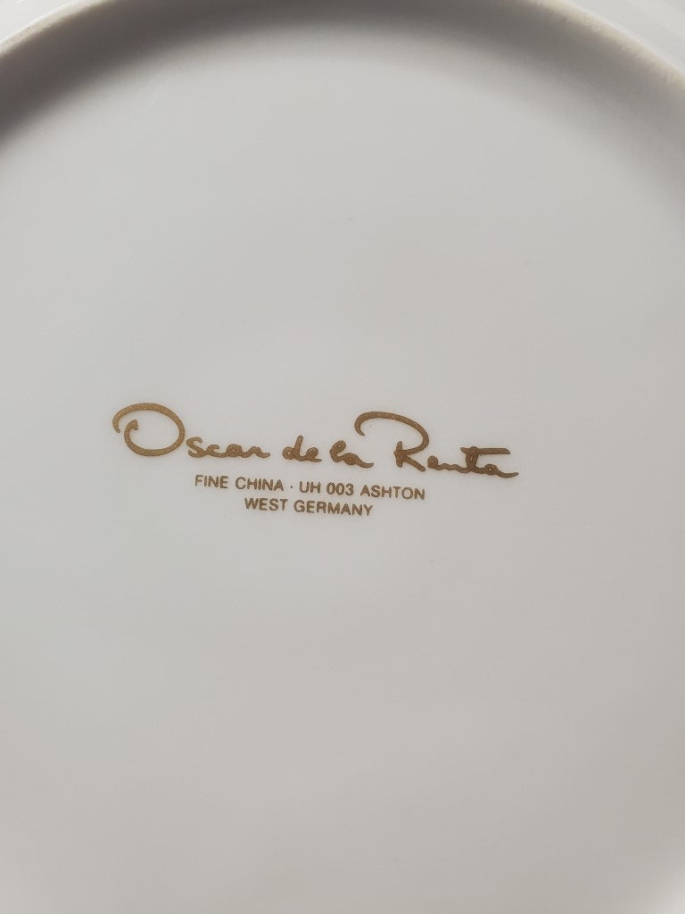 Set of 3 Oscar De La Renta Ashton Salad Plates LK