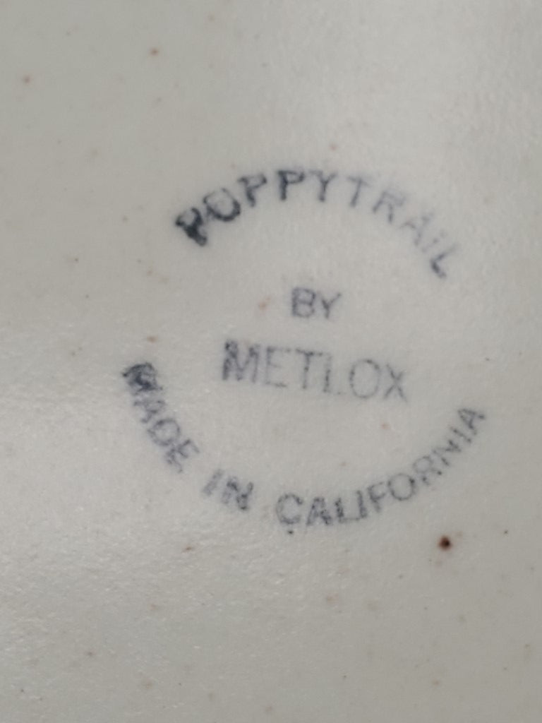 Metlox - Poppytrail - Vernon Provincial Fruit Green Round Vegetable Bowl LK
