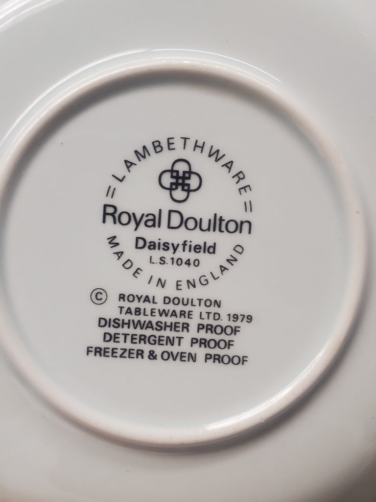 Set of 3 Royal Doulton Daisyfield Cup & Saucer Sets