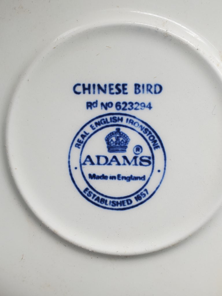 Set of 4 Adams Chinese Bird Cup & Saucer Sets LK