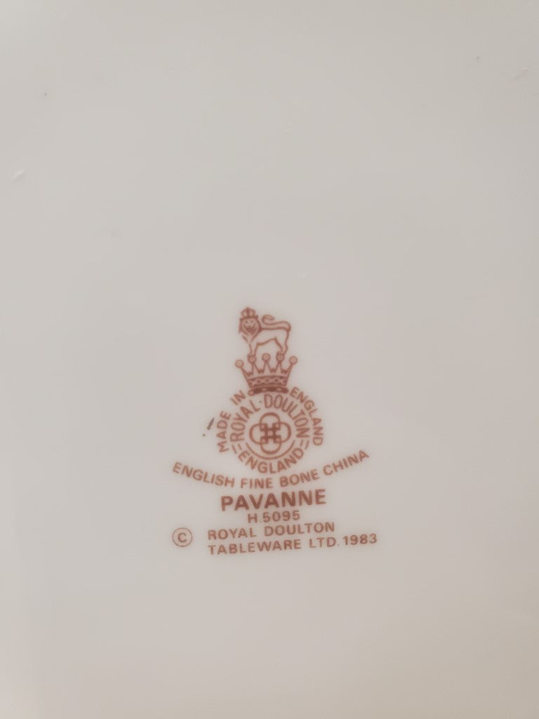 Set of 2 Royal Doulton Pavanne Dinner Plates LK