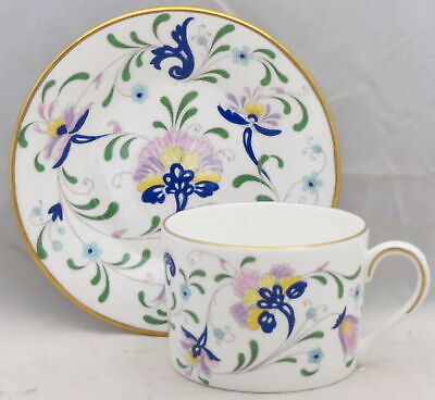Set of 5 Coalport Pageant Flat Cup & Saucer Sets