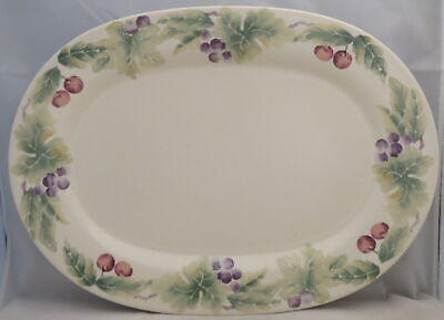 Pfaltzgraff Jamberry 14" Oval Serving Platter