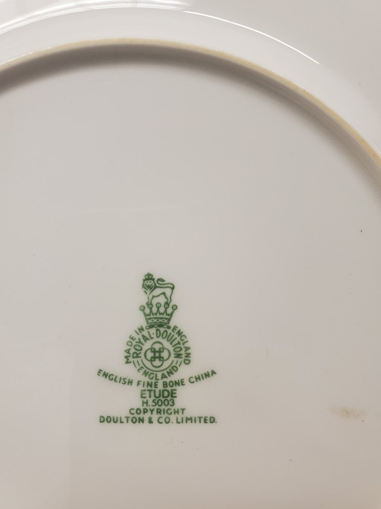 Set of 2 Royal Doulton Etude Dinner Plates
