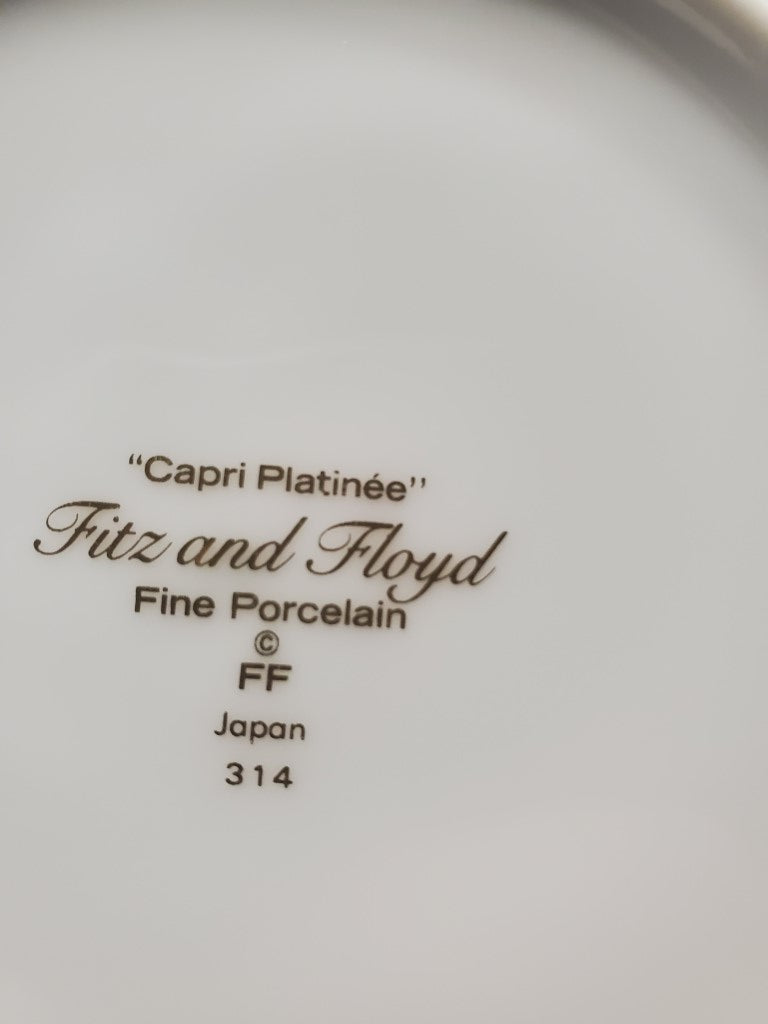 Set of 6 Fitz & Floyd Capri Paltinee Rim Soup Bowls LK