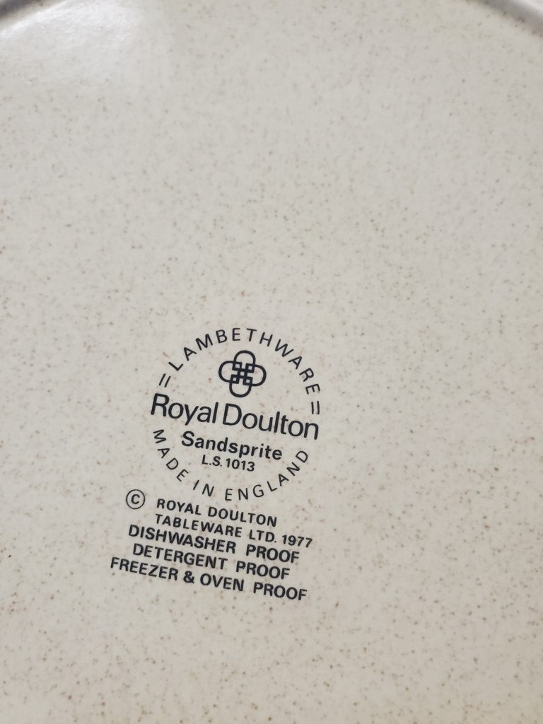 Set of 3 Royal Doulton Sandsprite Dinner Plates