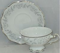 Set of 2 Mitterteich Lynn Royale Footed Cup & Saucer Sets