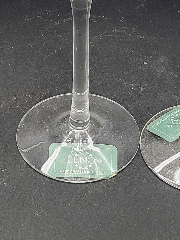 Set of 2 Lenox Superior Champagne Flutes LK