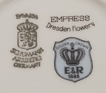 Schumann - Bavaria Empress Dresden Flowers 12" Round Platter