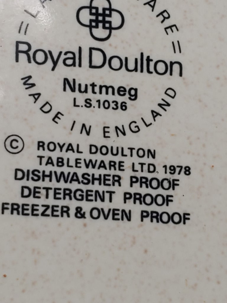 Set of 3 Royal Doulton Nutmeg Coupe Cereal Bowls LK
