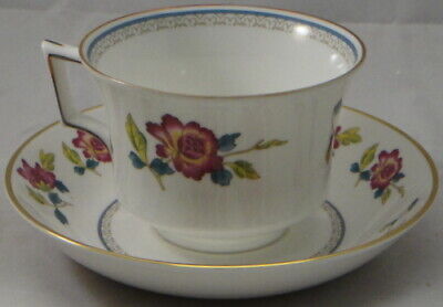 Set of 4 Wedgwood Chinese Flowers Cup & Saucer Sets (Footed)