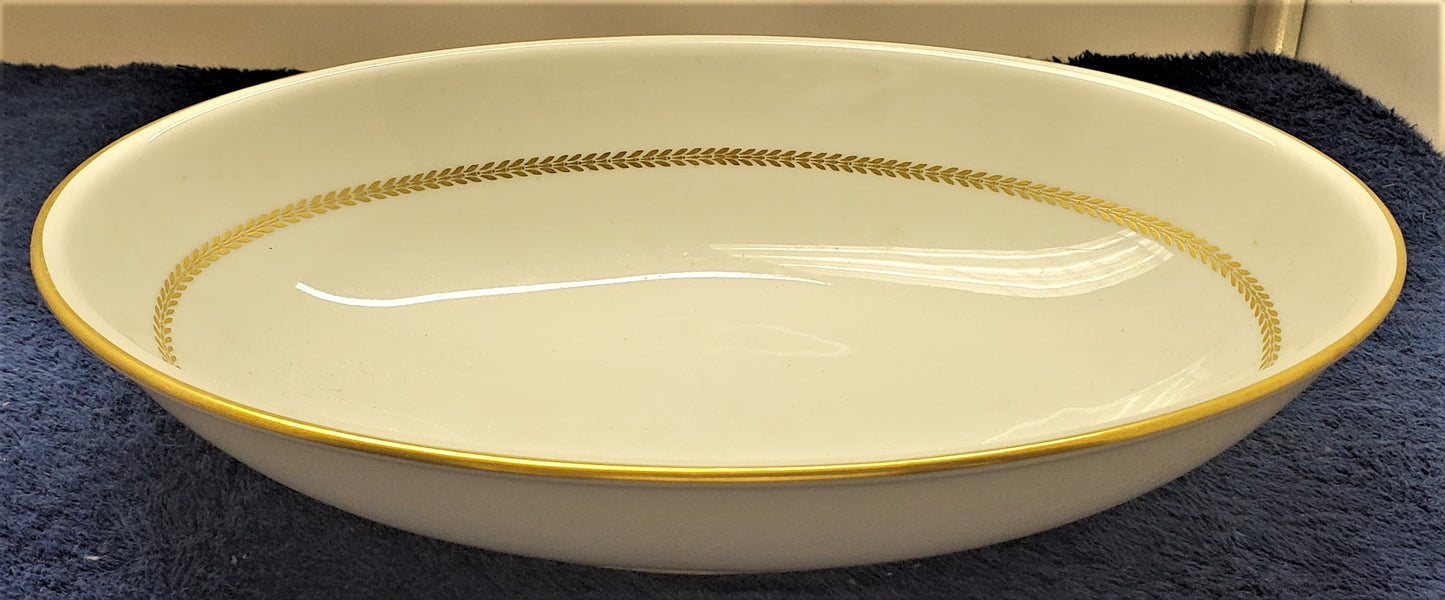 Furstenberg Golden Laurel Oval Vegetable Bowl