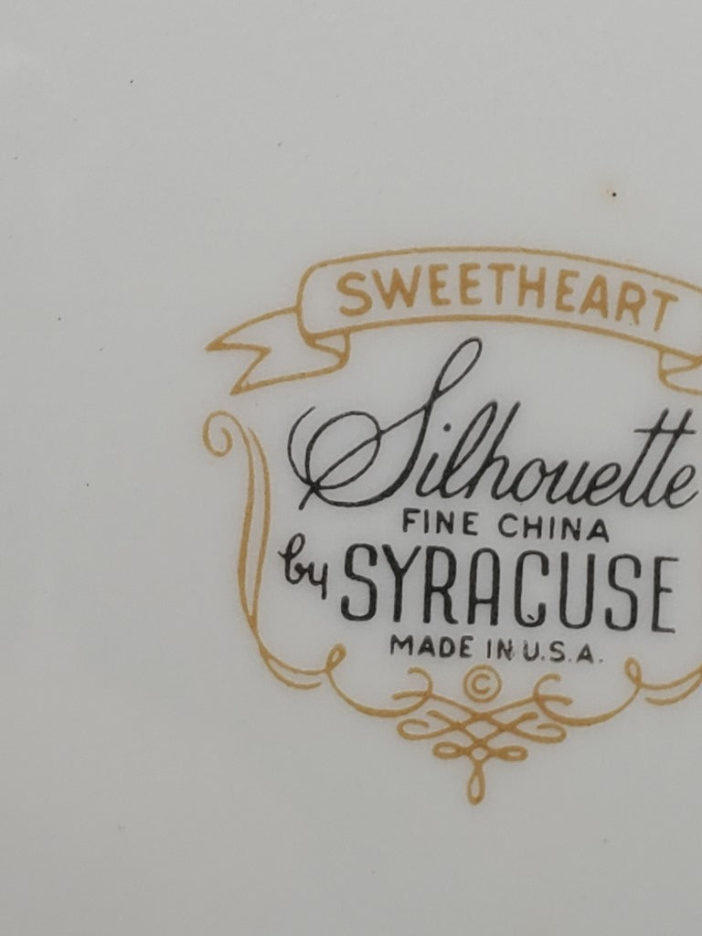 Set of 3 Syracuse Sweetheart Dinner Plates LK