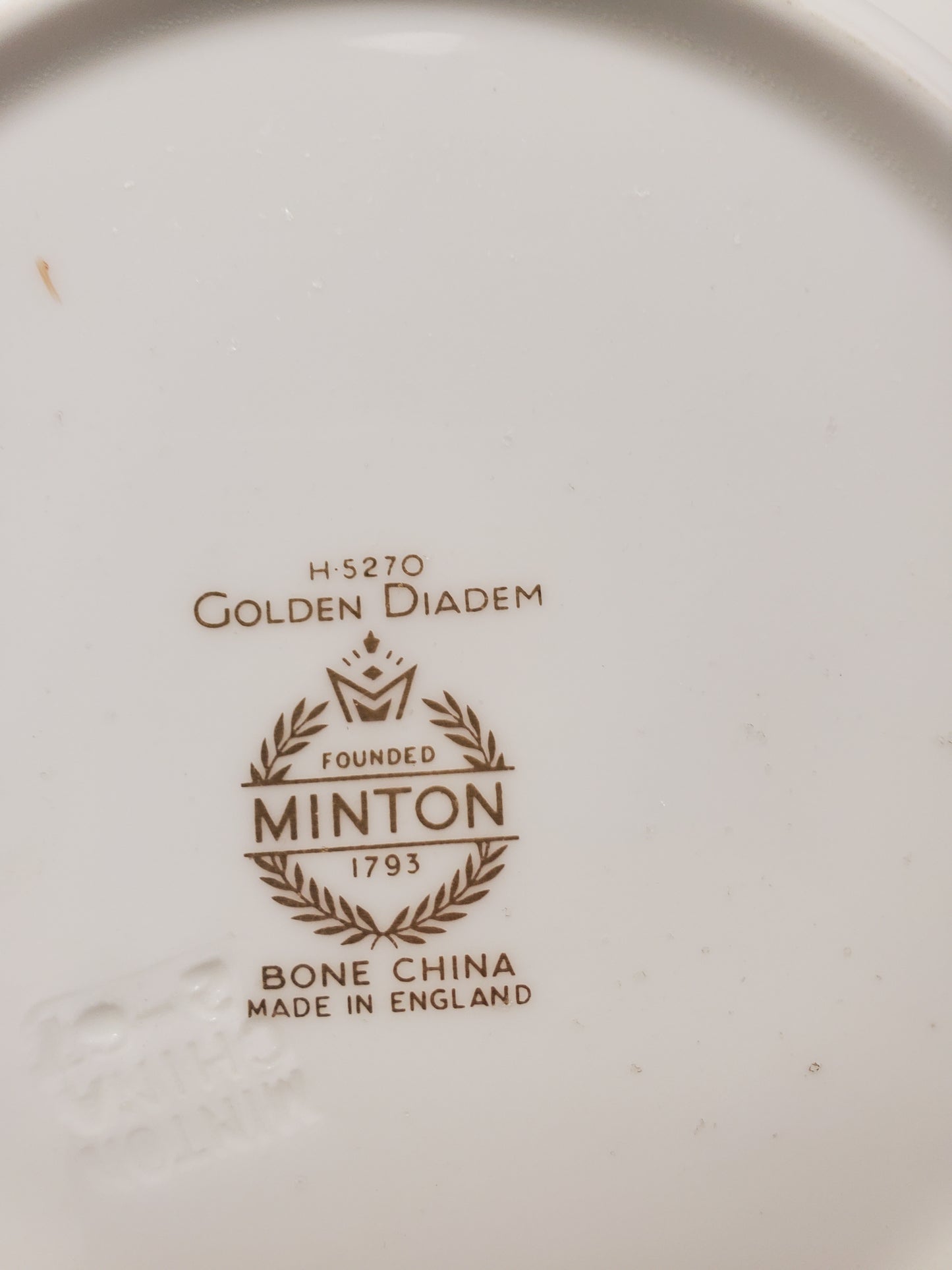Set of 3 Minton Golden Diadem Rim Soup Bowls