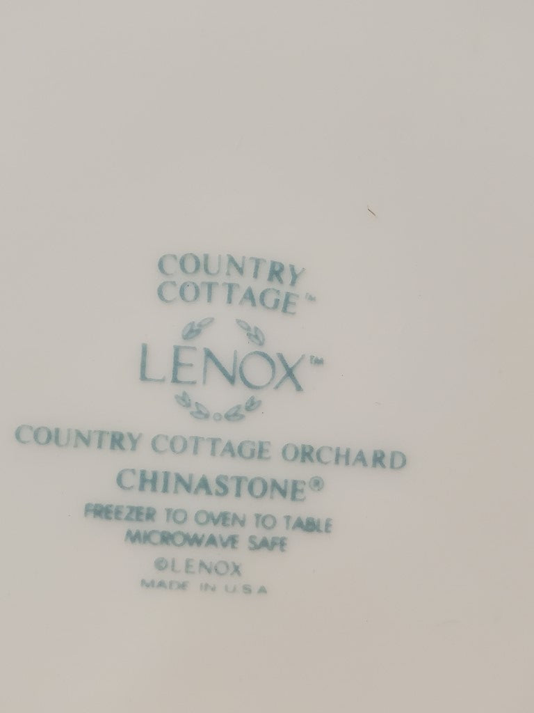 Set of 4 Lenox Country Cottage Orchard Dinner Plates LK