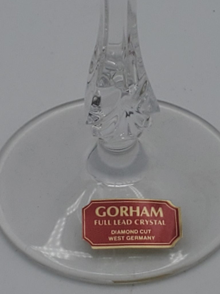 Set of 3 Gorham Crystal Excelsior Water Goblets LK