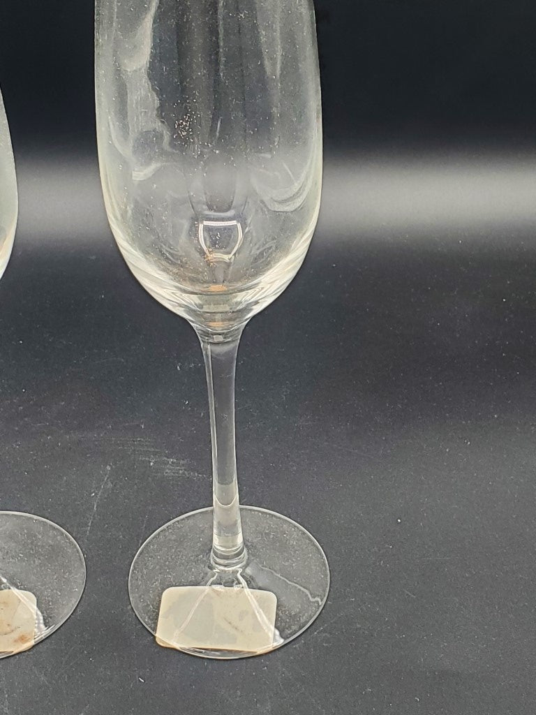Set of 2 Lenox Solitaire Champagne Flutes LK