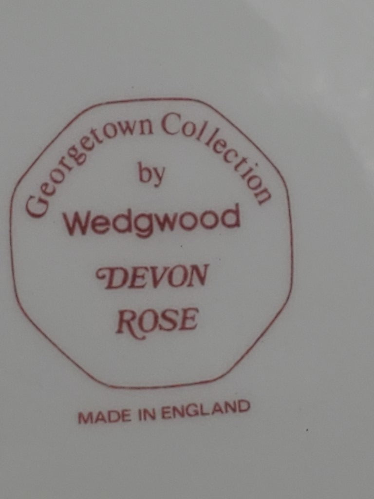 Set of 4 Wedgwood Devon Rose Coupe Cereal Bowls LK