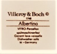 Set of 4 Villeroy & Boch Albertina Cup and Saucer Sets