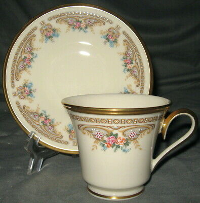 Set of 2 Lenox Versailles Cup & Saucers (Footed)