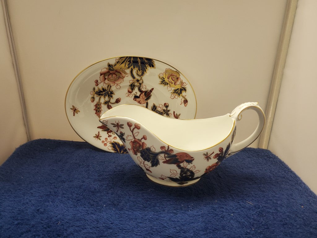 Coalport Hong Kong Gravy Boat & Underplate