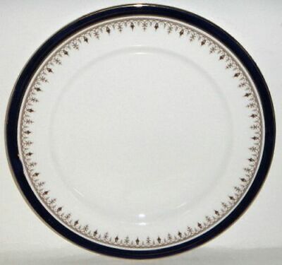 Set of 4 Aynsley Leighton Cobalt Smooth Luncheon Plates