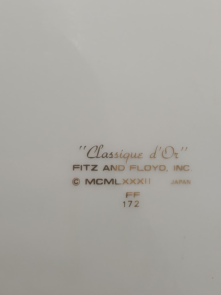 Set of 5 Fitz & Floyd Classique d'Or Salad Plates LK
