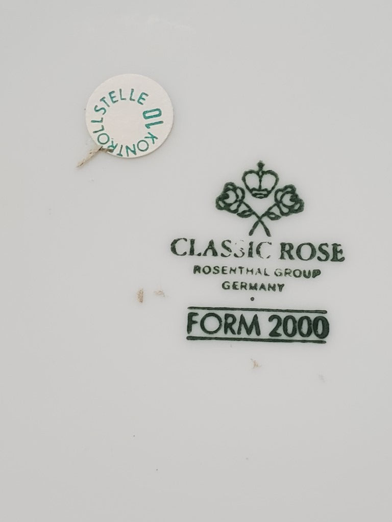 Rosenthal Gala Blue (Classic Rose) Round Vegetable Bowl LK