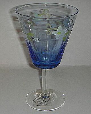 Tracy Porter Jewel Cut Blue Goblet