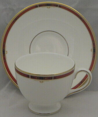 Set of 5 Wedgwood Colorado Leigh Shape Footed Cup & Saucer Sets
