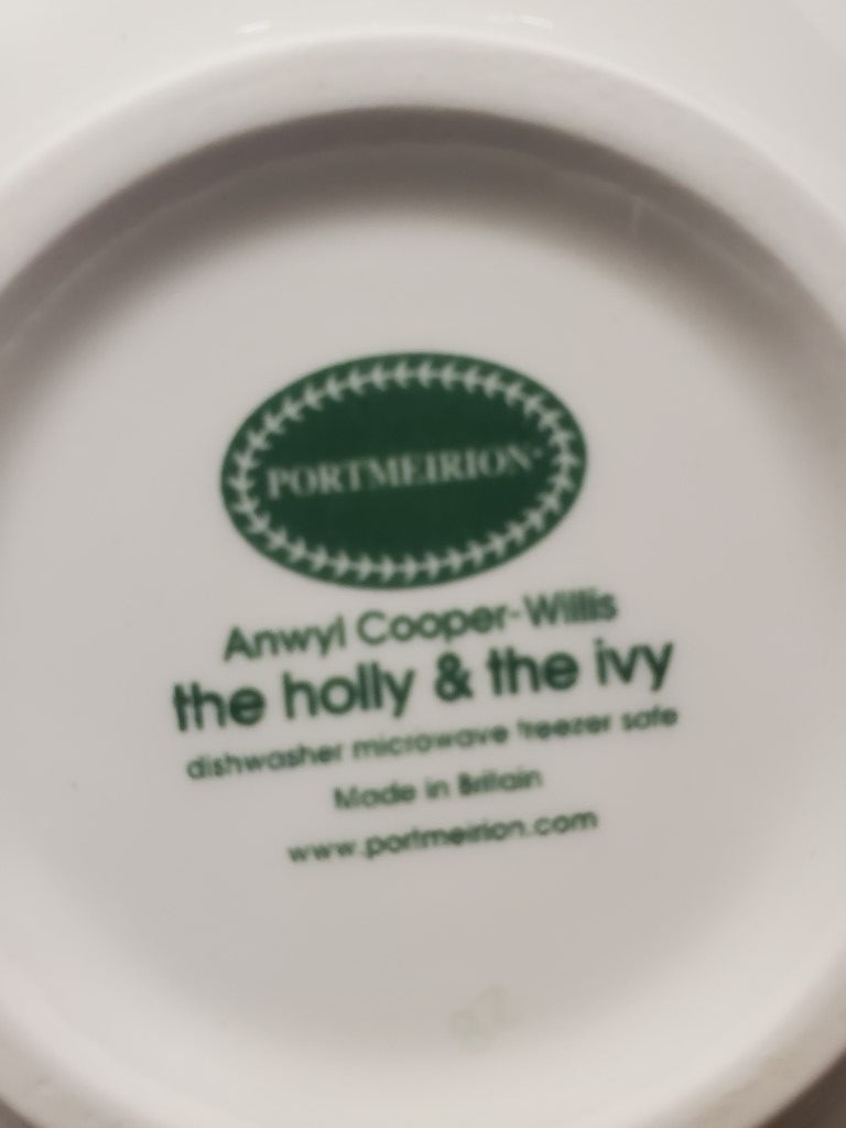 Set of 5 Portmeirion The Holly & The Ivy Individual Salad Bowls