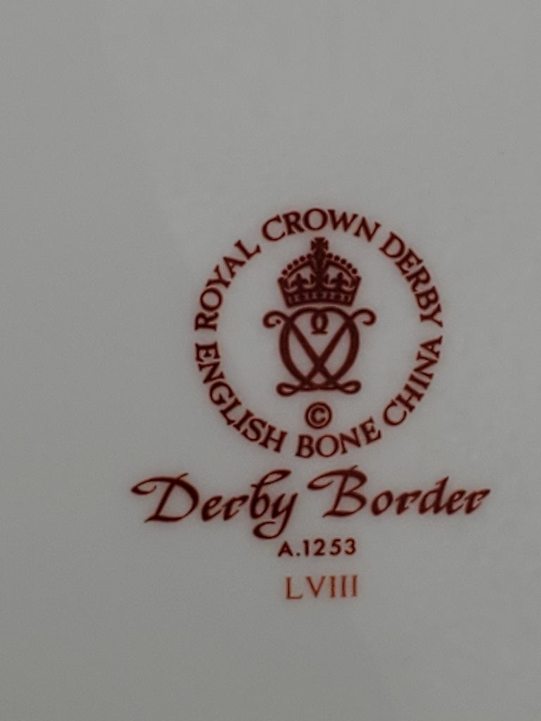 Set of 3 Royal Crown Derby Derby Border Dinner Plates LK