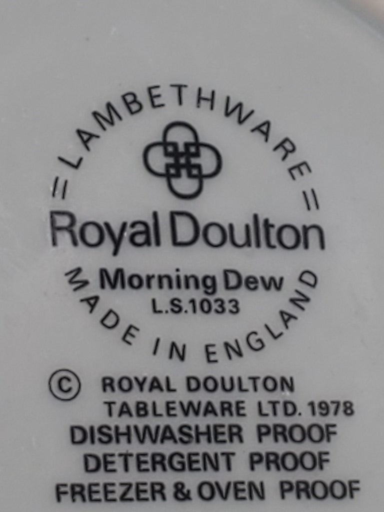 Set of 3 Royal Doulton Morning Dew Cup & Saucer Sets LK