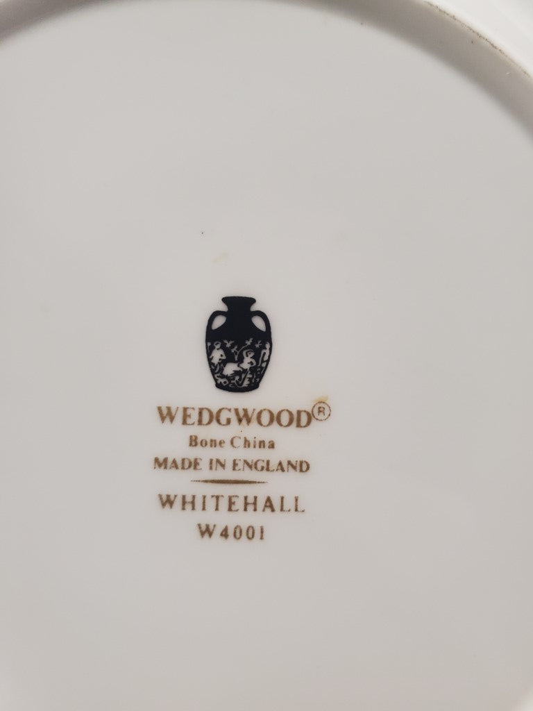 Set of 3 Wedgwood Whitehall White Rim (W4001) Dinner Plates LK