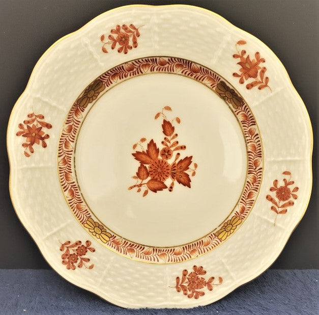 Herend Chinese Bouquet Rust Bread & Butter Plate (516)
