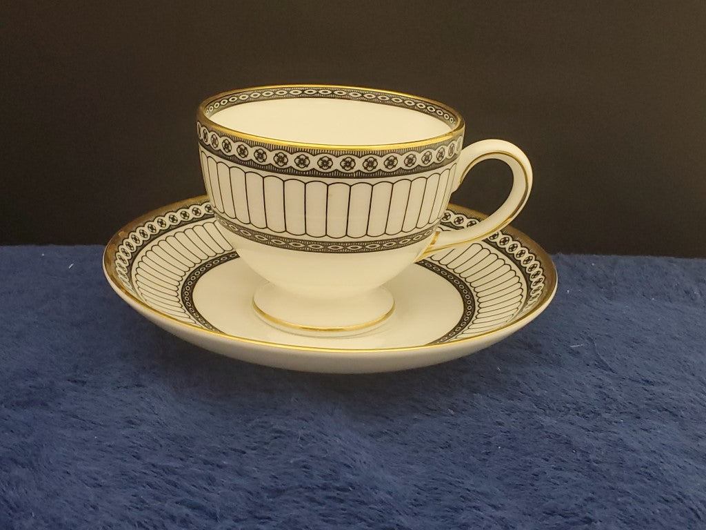 Wedgwood Colonnade Black Cup & Saucer Set