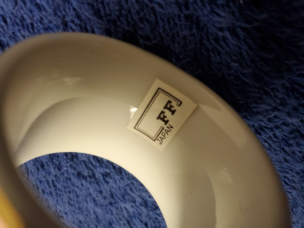Set of 4 Fitz & Floyd Rondelet Peach Napkin Rings LK