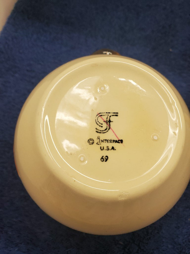 Franciscan (USA Backstamp) October Creamer and Sugar Bowl with Lid LK