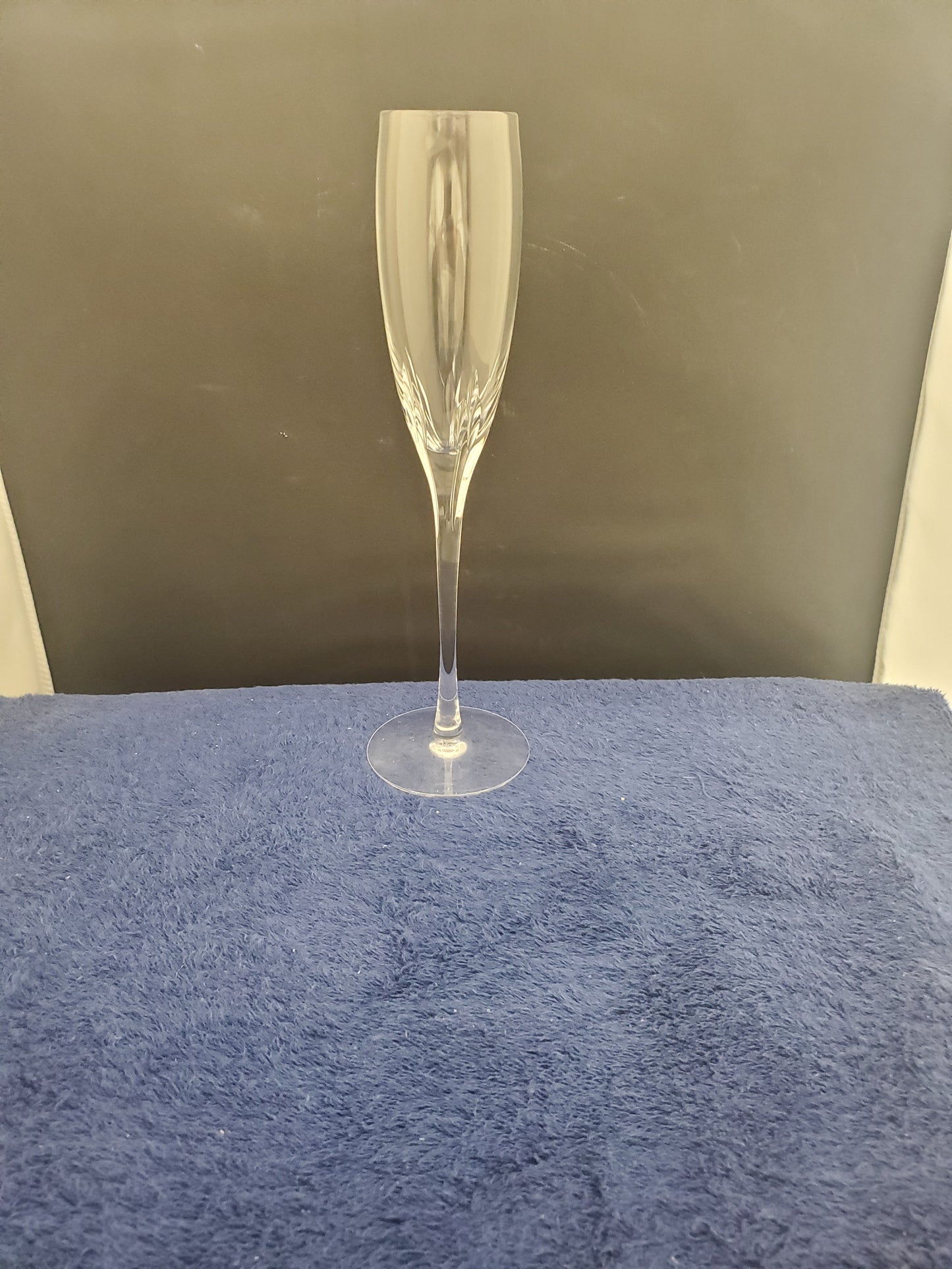 Set of 6 Lenox Firelight-Clear Fluted Champagne Glasses