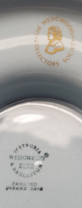 Wedgwood Cream Color on Lavender (Plain) Oval Vegetable Bowl