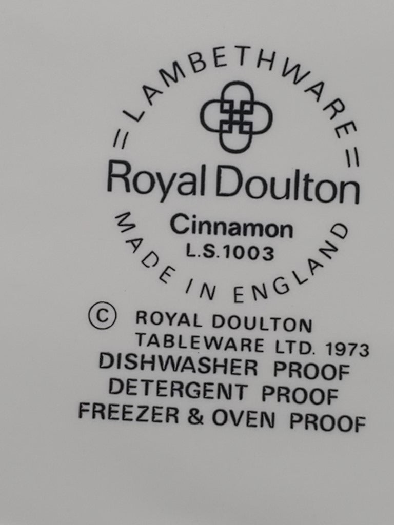 Royal Doulton Cinnamon 10" Oval Vegetable Bowl LK