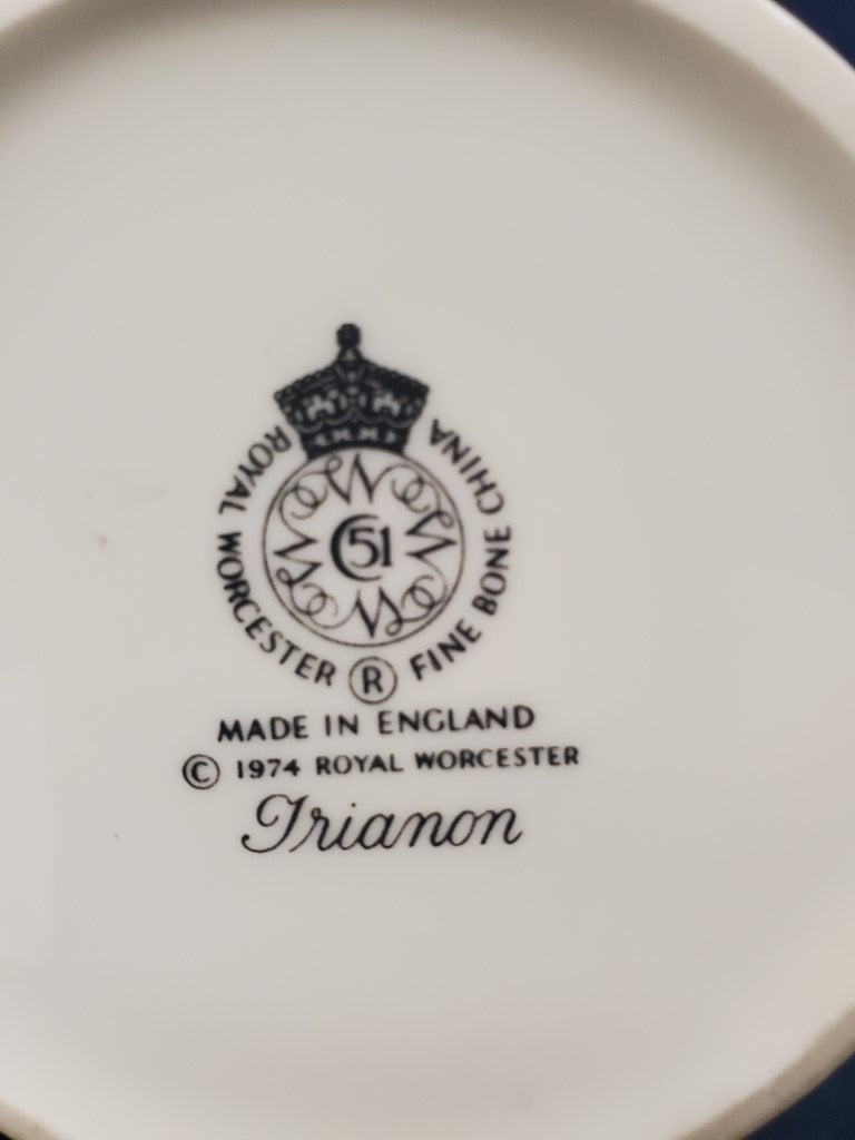Royal Worcester Trianon Cup & Saucer Set LK