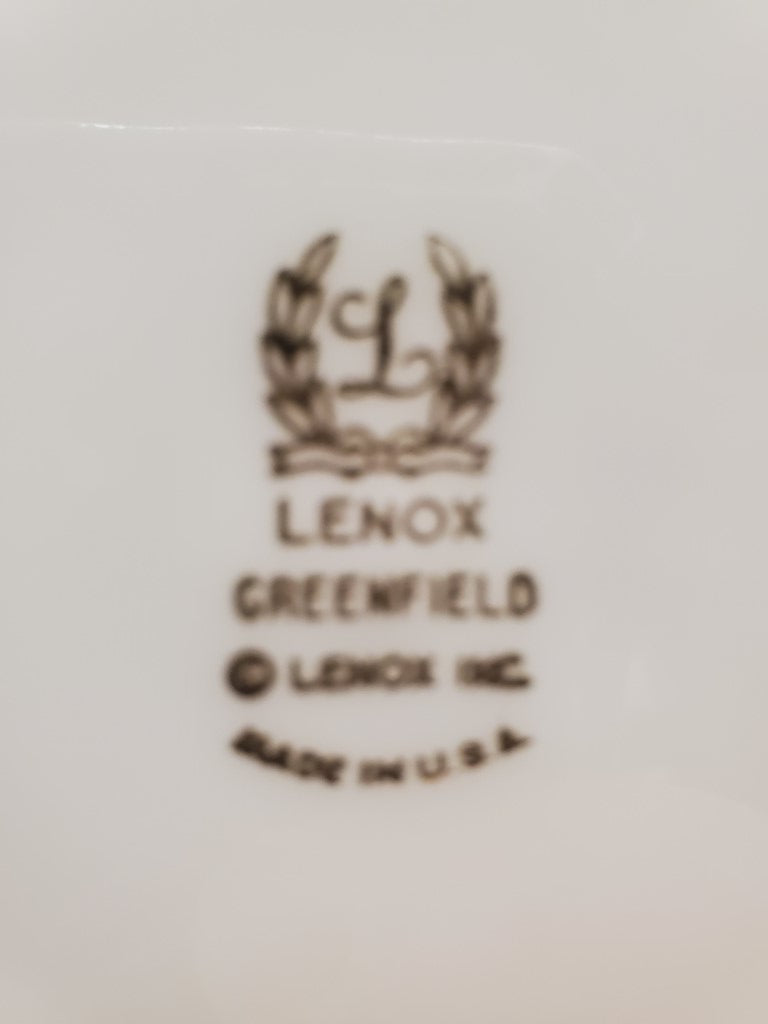 Set of 2 Lenox Greenfield Dinner Plates LK