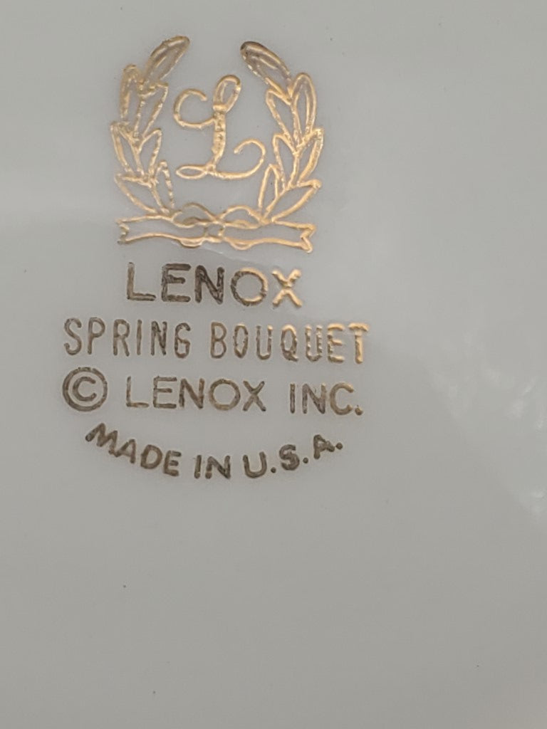 Set of 2 Lenox Spring Bouquet Cup & Saucer Sets LK