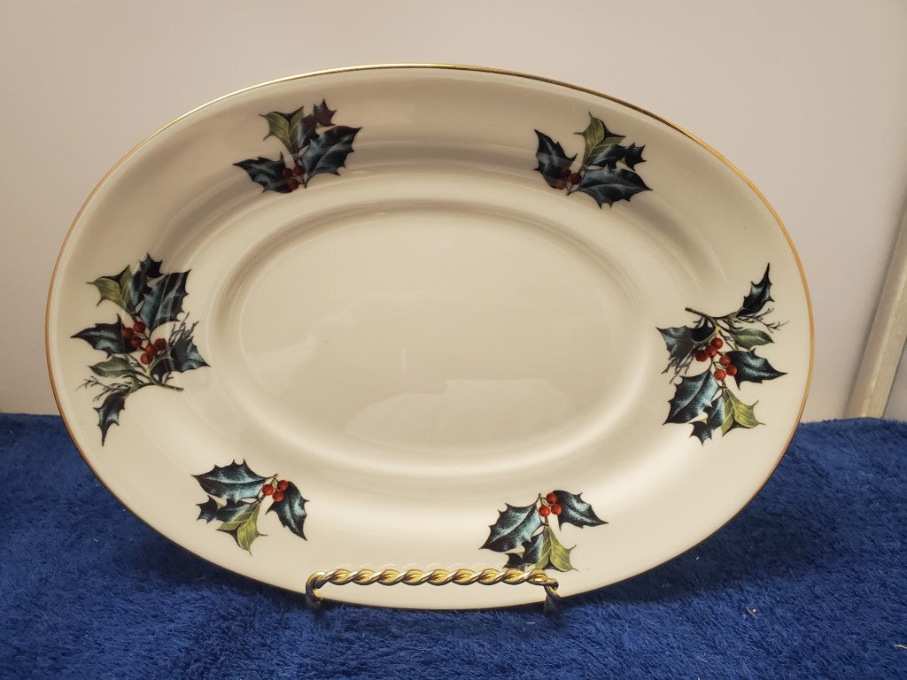 Lenox Winter Greetings Garvy Boat & Underplate
