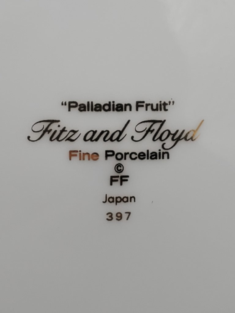 Set of 2 Fitz & Floyd Palladian Fruit Salad Plates LK