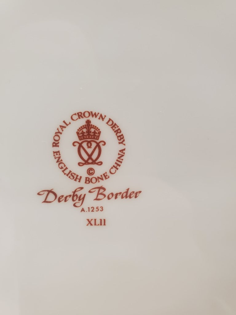 Royal Crown Derby Derby Border 16" Oval Serving Platter LK