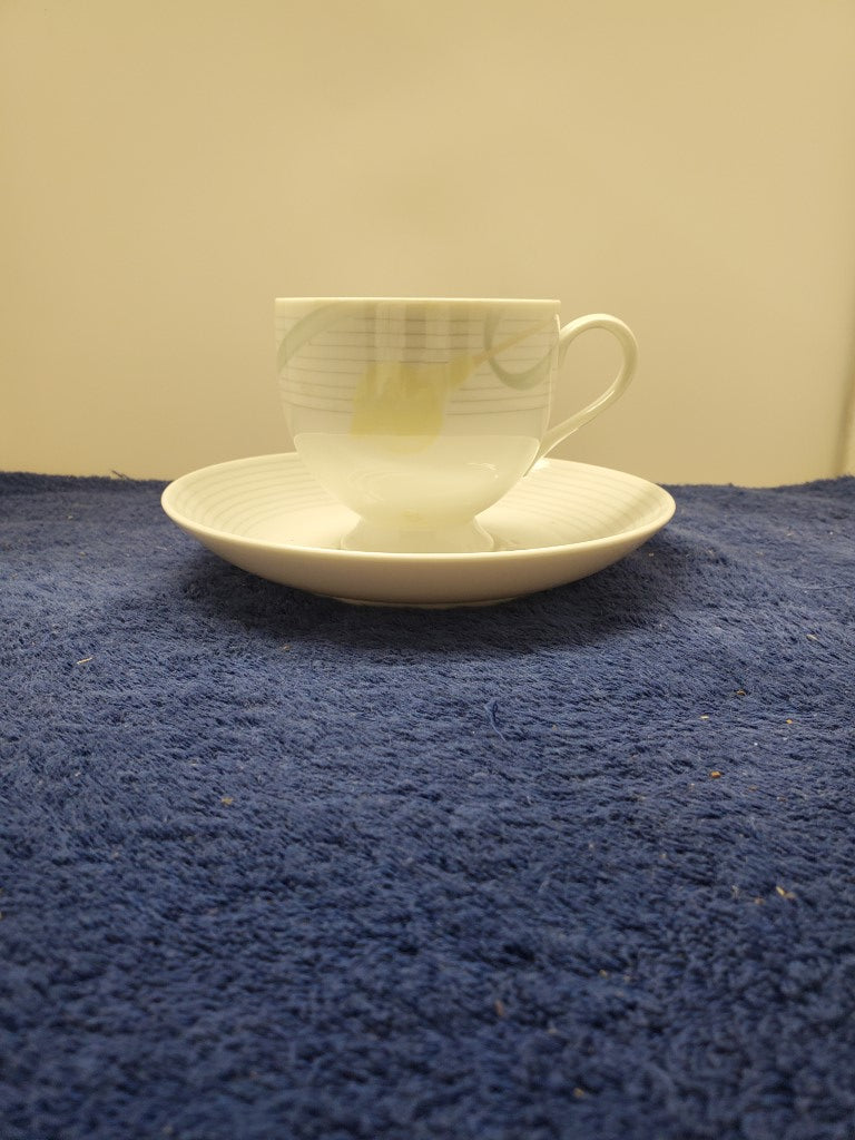 Mikasa Serenade Yellow Cup & Saucer Set LK