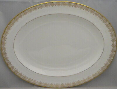 Royal Doulton Gold Lace 13" Oval Serving Platter (Imperfect)